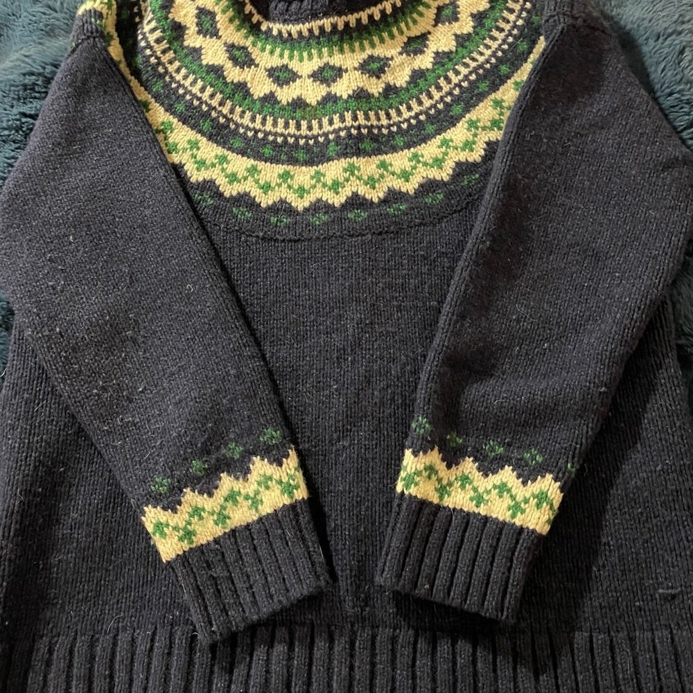 L.L. Bean Women's Classic Ragg Wool Sweater, Fair Isle, Large Regular